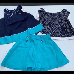 Janie and Jack, size 4/5, 2 tops and shorts